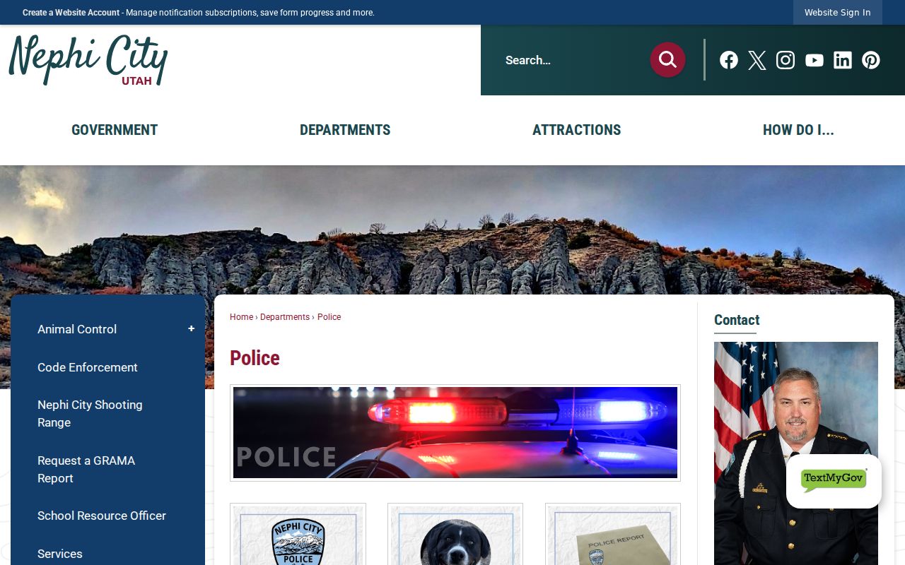 Nephi Police channel for Juab County arrest records