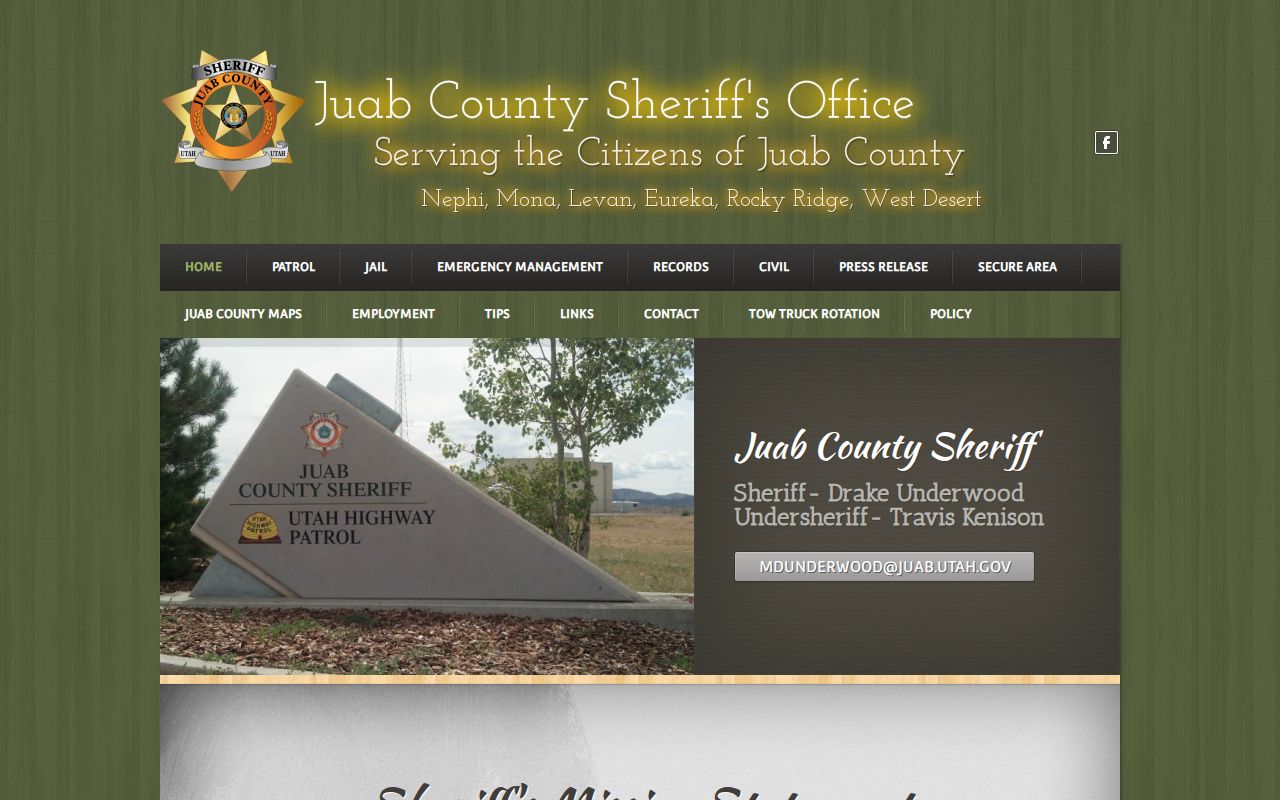Juab County criminal history Sheriff records and jail gateway