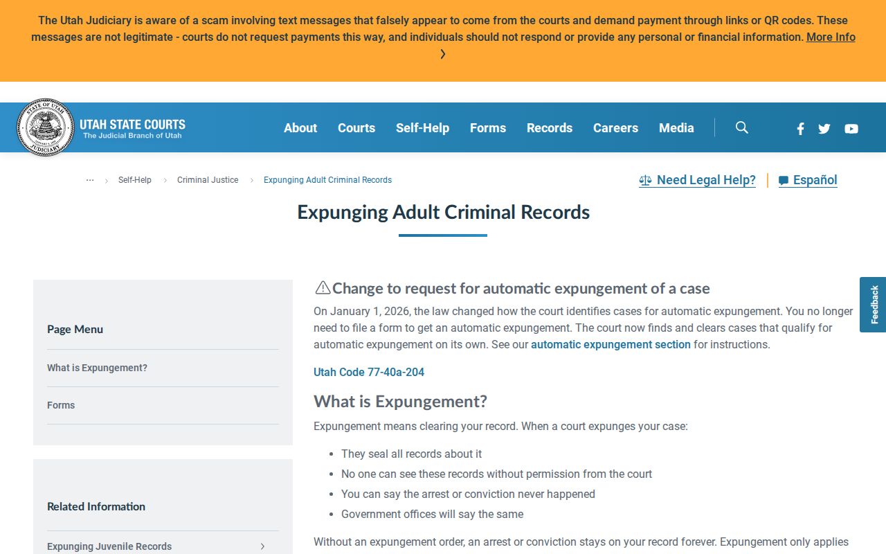 Juab County sex offender search Utah court record relief context